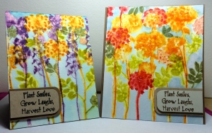 Spring watercolor cards